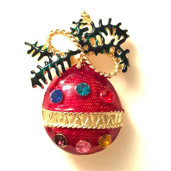 CHRISTMAS TREE ORNAMENTS, CHOOSE BLUE, RED, OR GRE - Picture 4 of 9